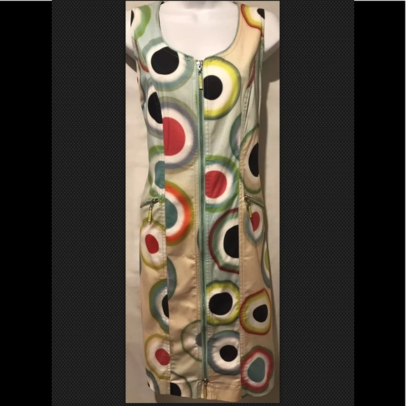 Eva & Claudi Dresses & Skirts - EVA & CLAUDI Denmark Geometric Watercolor Stretchy